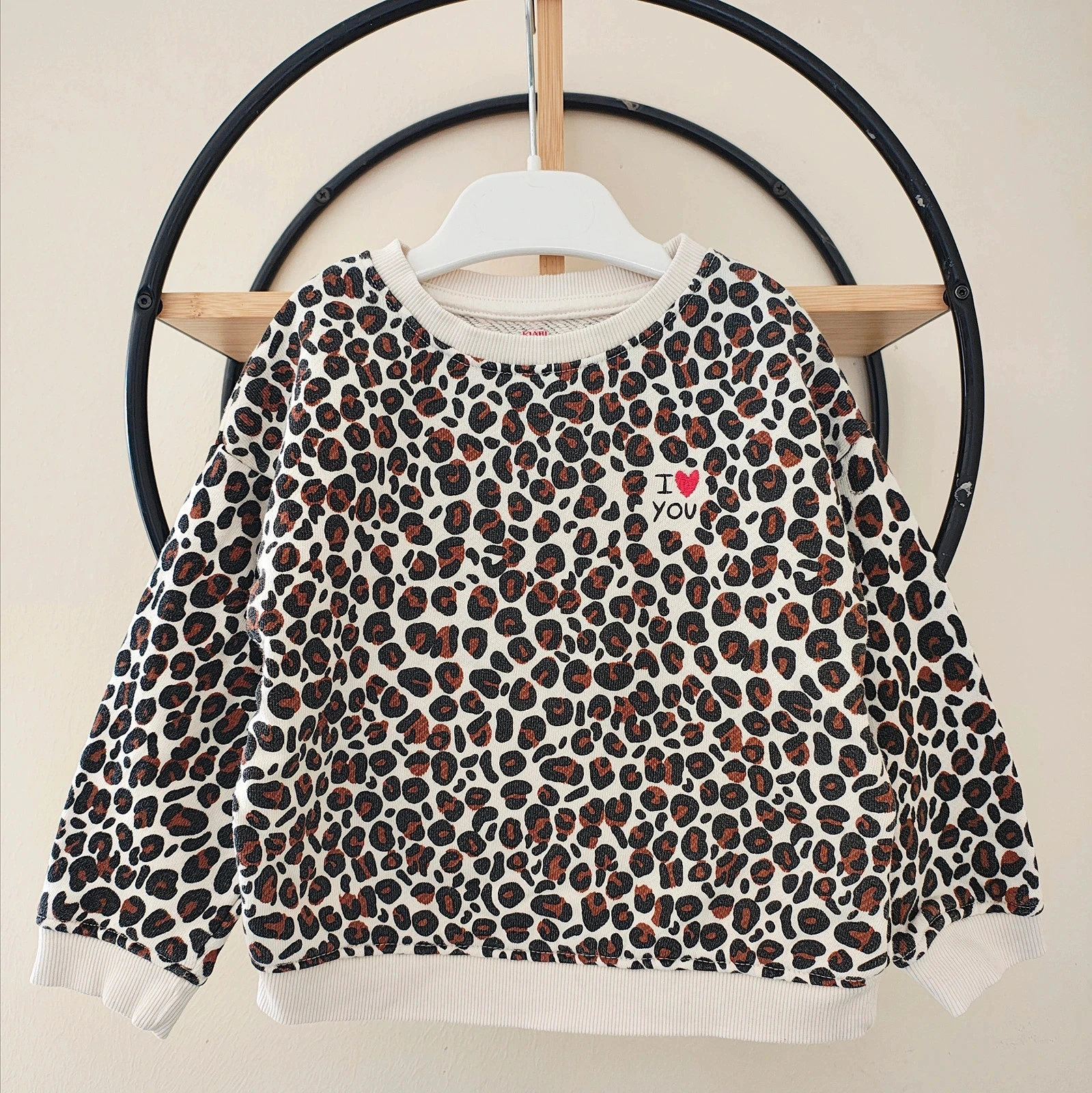 24 mois 2 ans pull sweat léopard Kiabi